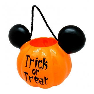 Halloween Pumpkin Trick or Treat Plastic Basket